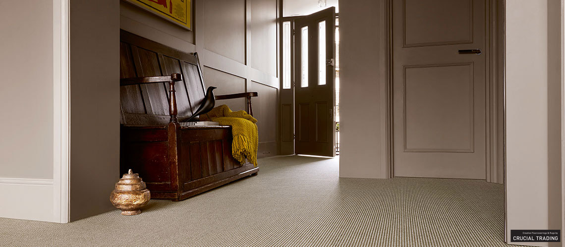 Crucial Flooring Linen Wool Carpet in Pale Grey